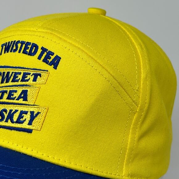 Twisted Tea Sweet Tea Whiskey Hat Cap Yellow Snapback Alcoholic Beverage Liquor - Picture 7 of 11